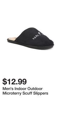 TJ Maxx Men's indoor outdoor microterry scuff slippers offer