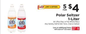 ShopRite Seltzer 1-liter offer