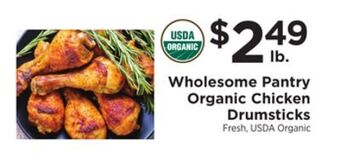 ShopRite Organic chicken drumsticks offer