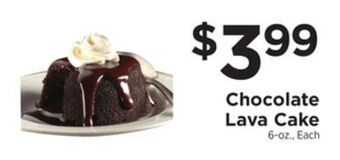 ShopRite Chocolate lava cake offer