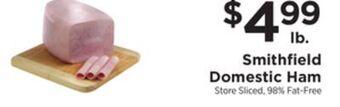 ShopRite Domestic ham offer