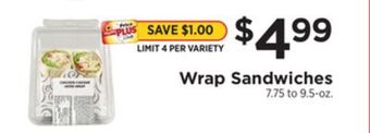 ShopRite Wrap sandwiches offer