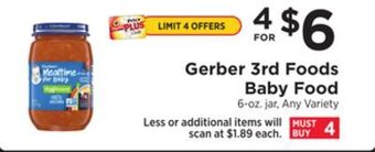 ShopRite 3rd foods baby food offer