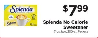 ShopRite No calorie sweetener offer