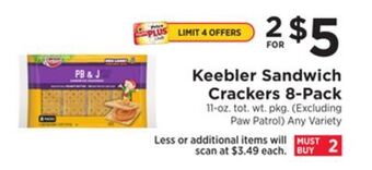 ShopRite Sandwich crackers 8-pack offer