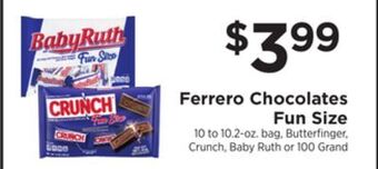 ShopRite Chocolates fun size offer