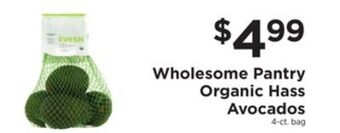 ShopRite Organic hass avocados offer
