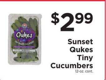 ShopRite Qukes tiny cucumbers offer