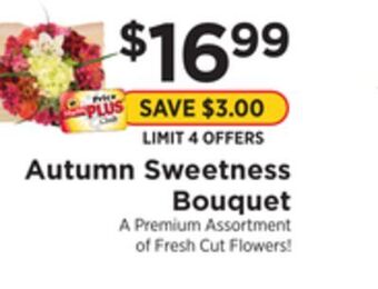 ShopRite Autumn sweetness bouquet offer
