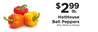 ShopRite Hothouse bell peppers offer