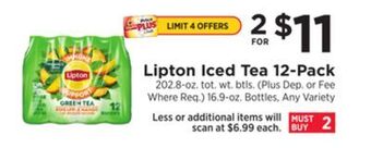 ShopRite Iced tea 12-pack offer