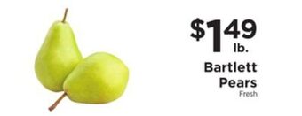 ShopRite Bartlett pears offer