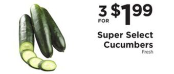 ShopRite Super select cucumbers offer