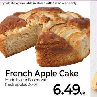 Roche Bros French apple cake offer