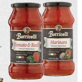 Roche Bros Botticelli pasta sauce offer