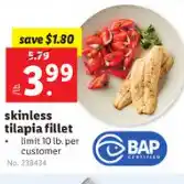 Lidl Tilapia fillet offer