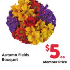 Safeway Autumn fields bouquet offer