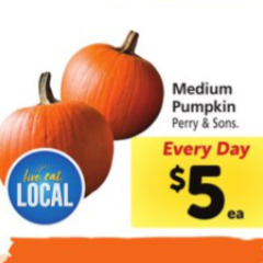Safeway Medium pumpkin offer