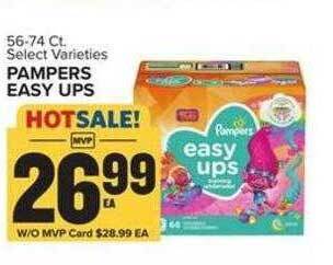 Food Lion Pampers easy ups offer