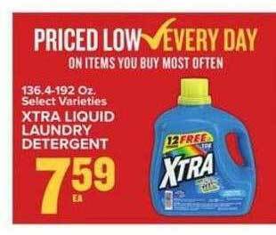 Food Lion Xtra liquid laundry detergent offer