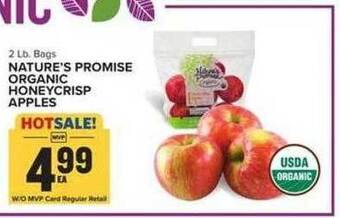 Food Lion Nature's promise organic honeycrisp apples offer
