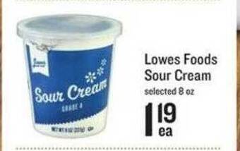Lowes Foods Lowes foods sour cream offer