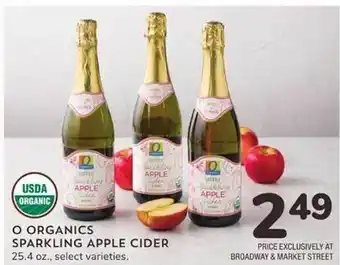 Albertsons O organics sparkling apple cider offer