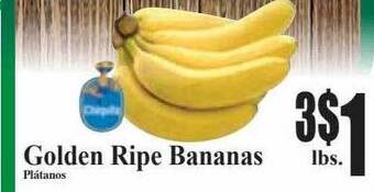 Baja Ranch Golden ripe bananas offer