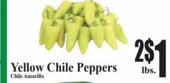 Baja Ranch Yellow chile peppers offer