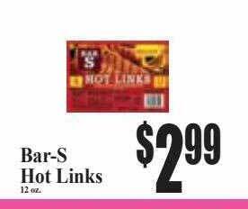 Baja Ranch Bar-s hot links offer