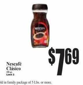 Baja Ranch Nescafé clásico offer