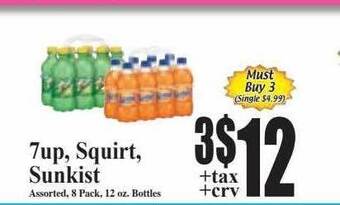 Baja Ranch 7up, squirt, sunkist offer