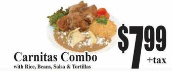 Baja Ranch Carnitas combo offer