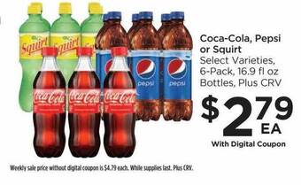 Food 4 Less Coca-cola pepsi or squirt offer