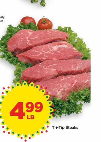 Food 4 Less Tri-tip steaks offer