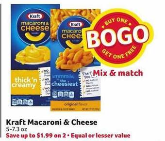 Harveys Supermarkets Kraft macaroni & cheese offer
