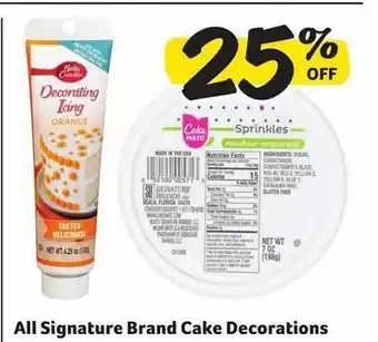 Harveys Supermarkets All signature brand cake decorations offer