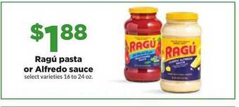 Hy-Vee Ragú pasta or alfredo sauce offer
