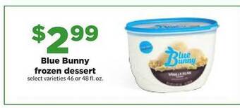 Hy-Vee Blue bunny frozen dessert offer