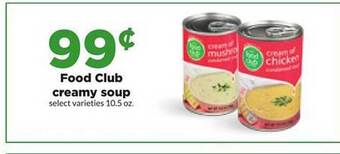 Hy-Vee Food club creamy soup* offer