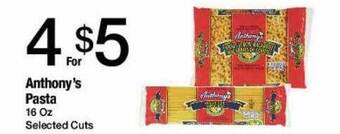 Jons International Anthony's pasta offer