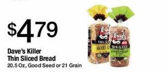 Jons International Dave's killer thin sliced bread offer