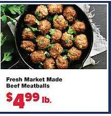 No Frills Supermarkets Fresh market made beef meatballs offer