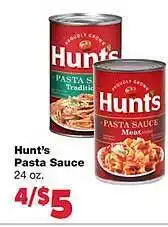 No Frills Supermarkets Hunt's pasta sauce offer