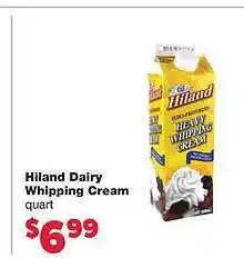 No Frills Supermarkets Hiland dairy whipping cream offer