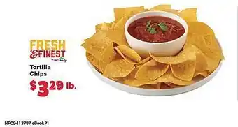 No Frills Supermarkets Tortilla chips offer