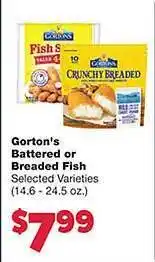 No Frills Supermarkets Gorton's batterd or breaded fish offer