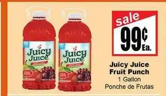 Juicy juice fruit punch 1 gallon ponche de frutas