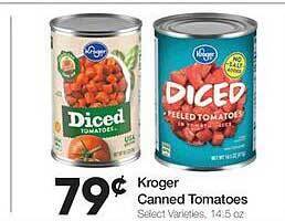 Ruler Foods Kroger canned tomatoes offer
