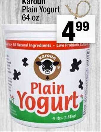 Super King Markets Karoun plain yogurt offer